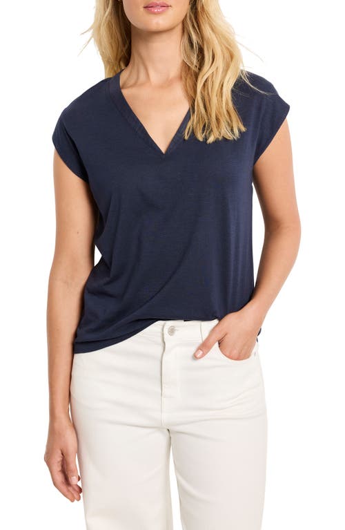 Nzt By Nic+zoe Cap Sleeve V-neck Top