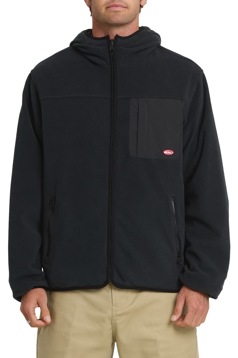 Arcadia Reversible Fleece Hoodie, Main, color, ANTHRACITE