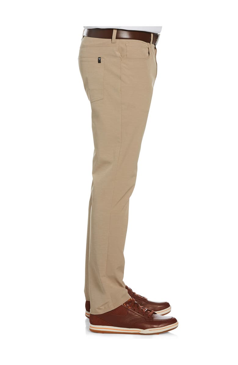 Callaway Big
Tall 5-Pocket Flat-Front Everplay Pants, Alternate, color, Khaki Heather