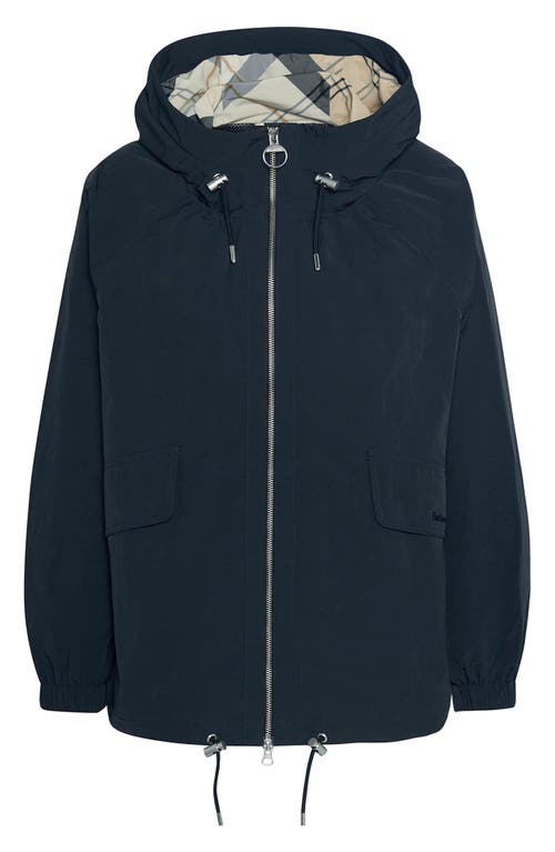 Barbour Orson Showerproof Hooded Jacket In Black Safari Dress T