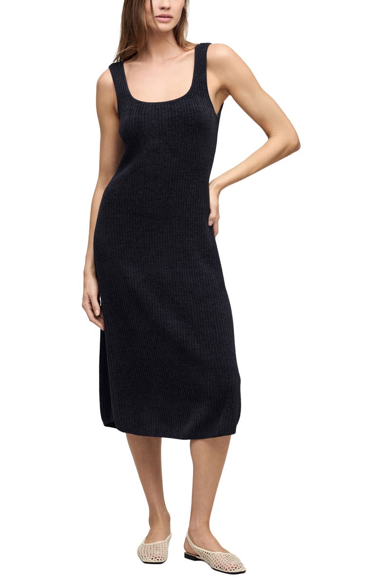Barefoot Dreams<sup>®</sup> CozyChic<sup>®</sup> Ultra Lite Midi Dress, Main, color, Black