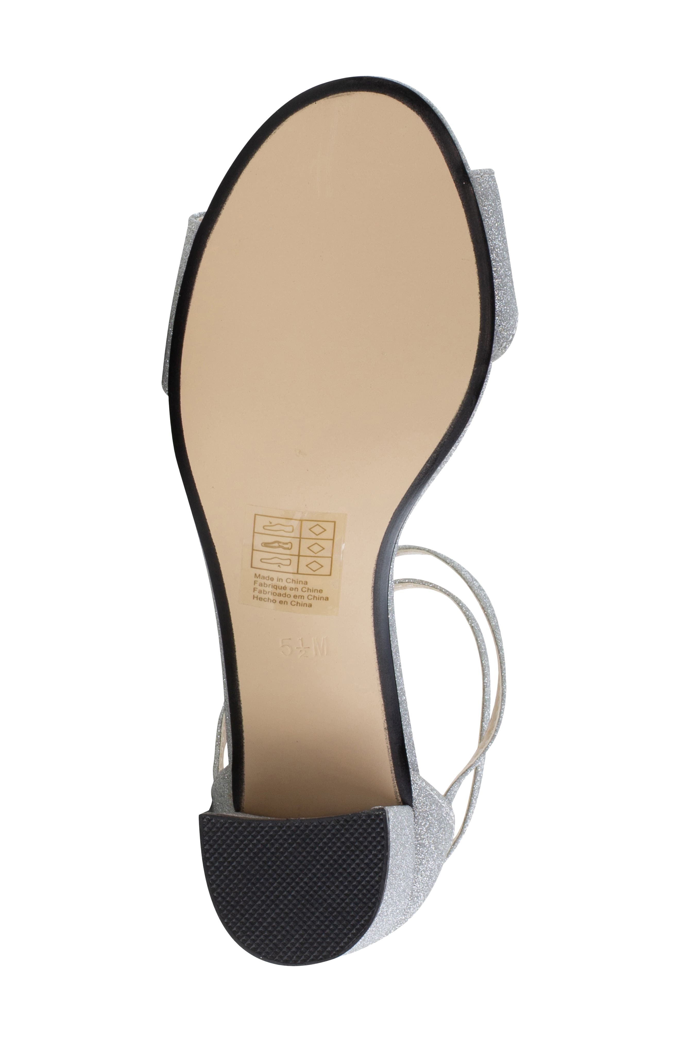 Touch Ups Jackie Block Heel Sandal, Alternate, color, Silver