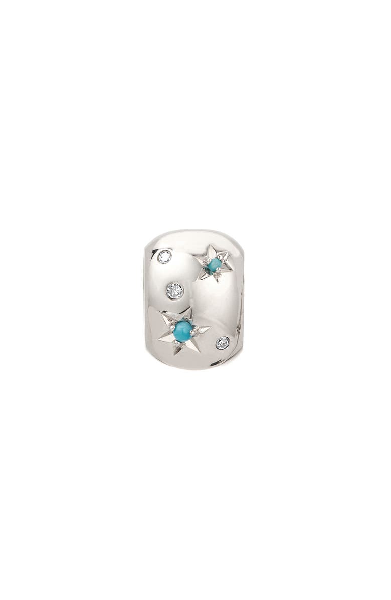 Adina Reyter Diamond & Turquoise Celestial Charm, Alternate, color, Sterling Silver
