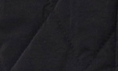 Blanknyc Quilted Denim Trim Barn Jacket In Black