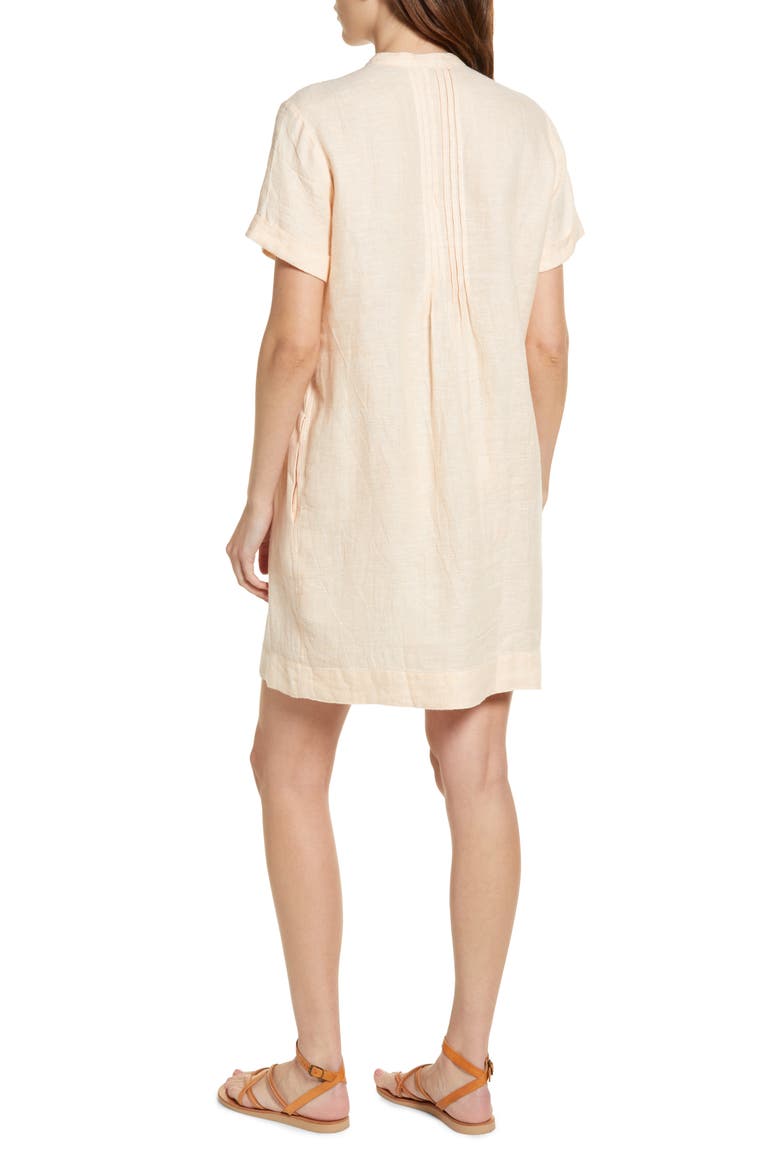 Gemina Linen Dress, Alternate, color, AMBER LIGHT BASKETWEAVE