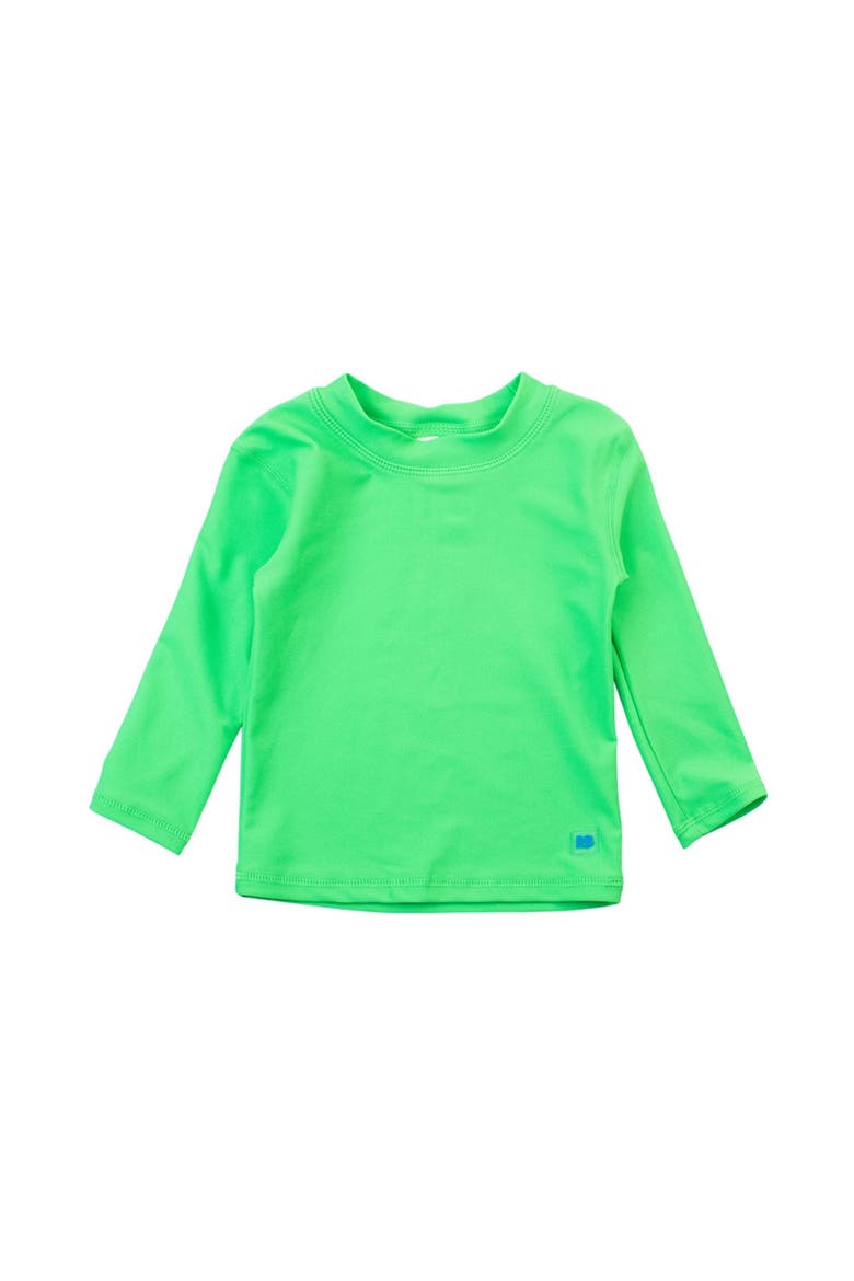 Boys Upf50+ Sun Protected Long Sleeve Rash Guard, Main, color, Neon Lime
