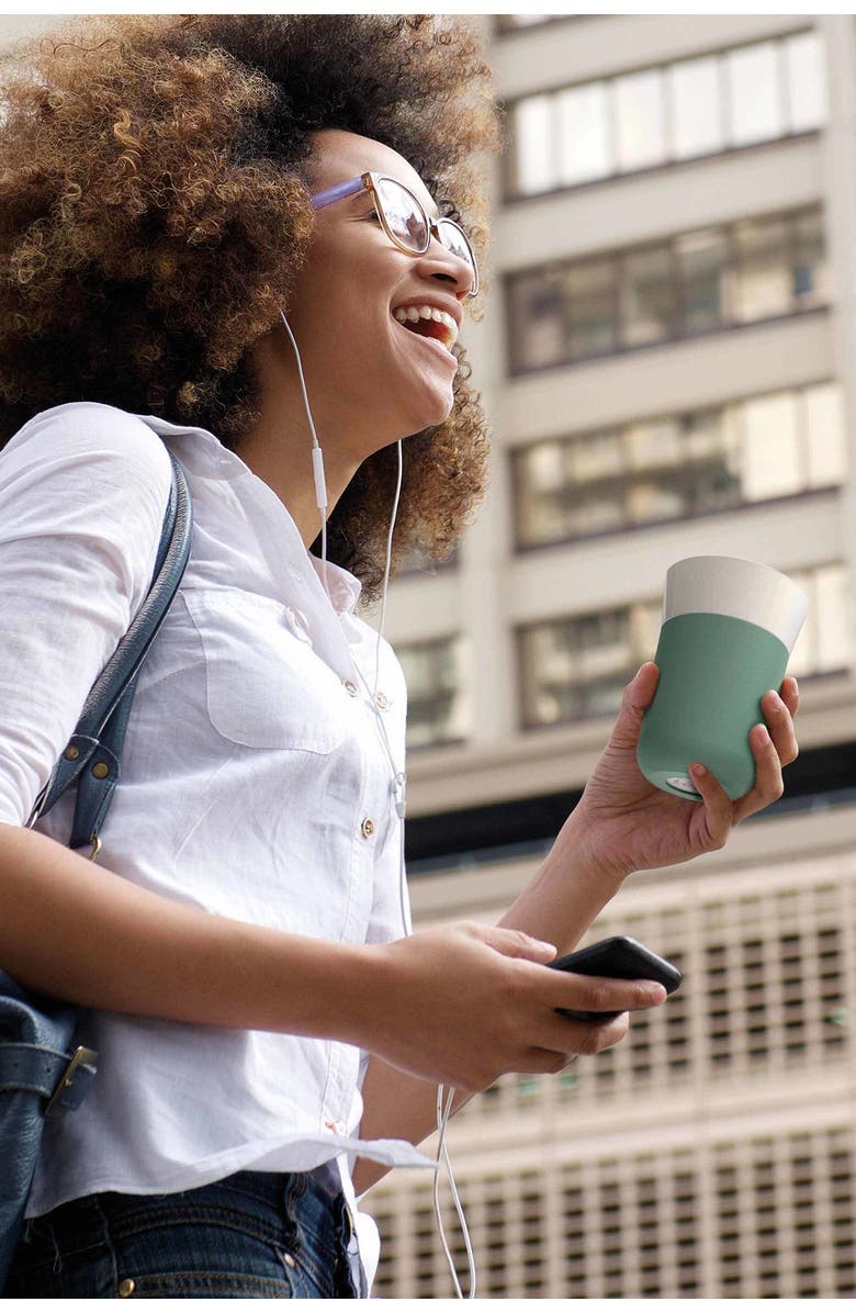 BergHOFF Green Leo Porcelain 11.16oz. Travel Mug, Alternate, color, Green