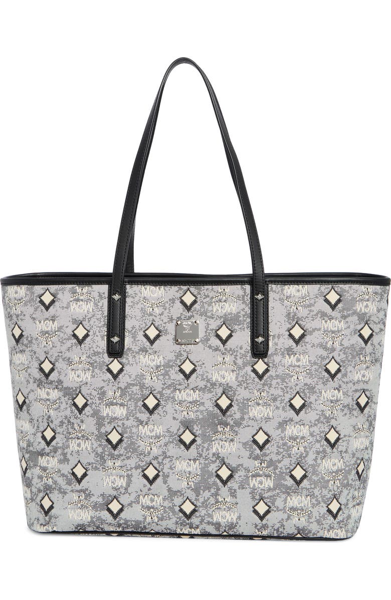 MCM Aren Tote, Main, color, Grey
