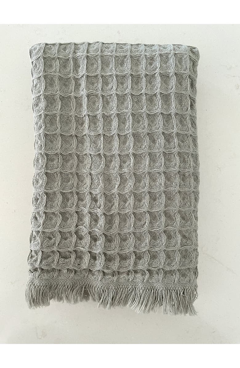 Anaya Turkish Cotton Waffle Hand Towel - Set of 2, Alternate, color, Soft Grey