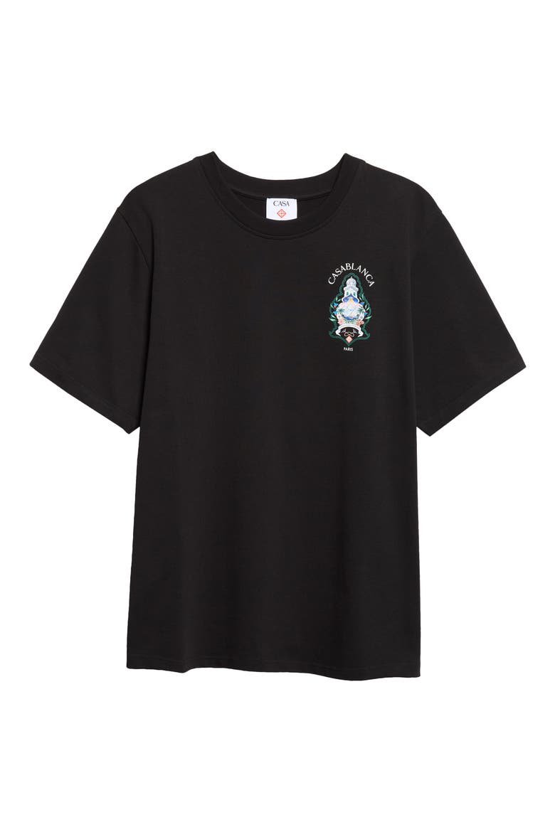 Classic Fit Hotel Emblem Organic Cotton Graphic T-Shirt, Main, color, BLACK JERSEY