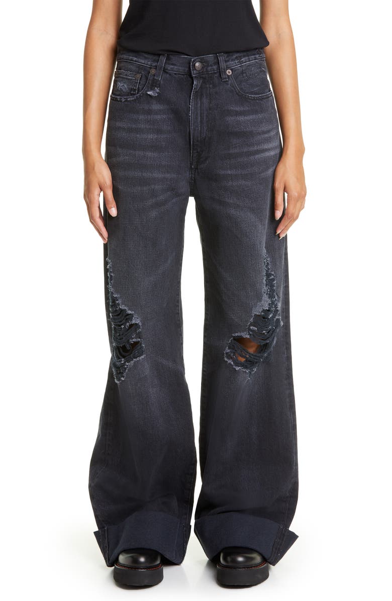 R13 Lisa Baggy High Waist Wide Leg Jeans, Main, color,