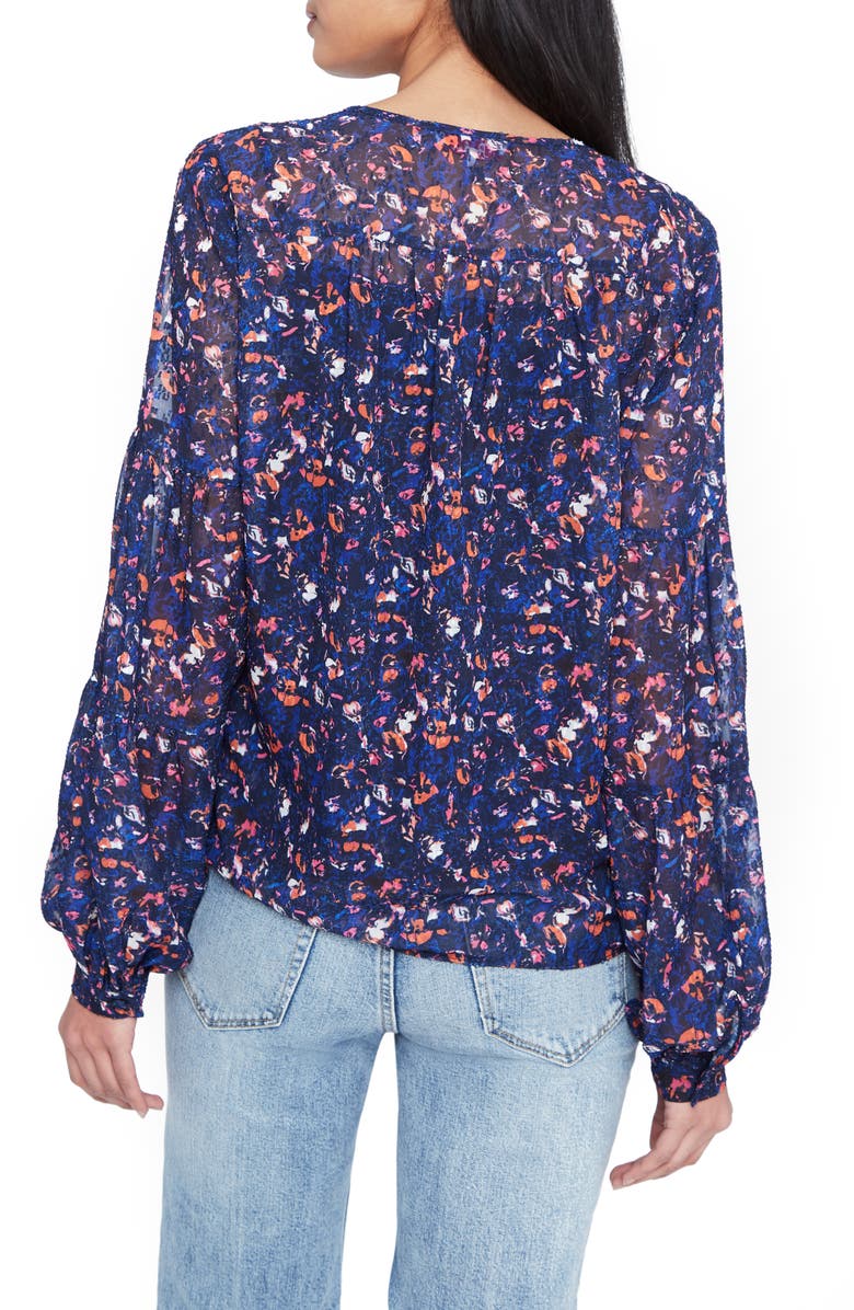 Parker Renna Print Blouse, Alternate, color, 