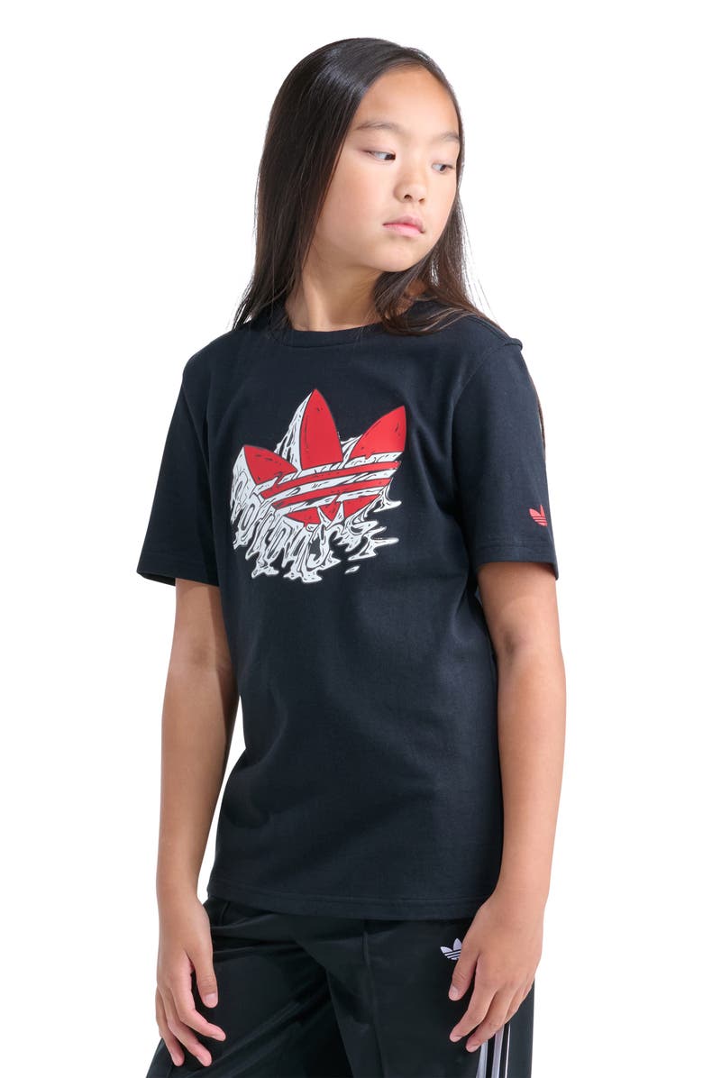 adidas Originals Kids' Gum Logo Cotton Graphic T-Shirt, Alternate, color, 