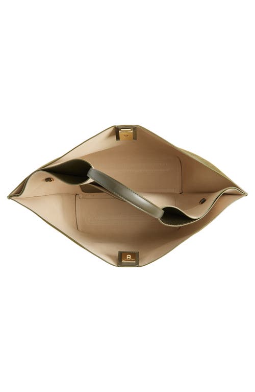 Ree Projects Medium Ann Suede Tote In Green