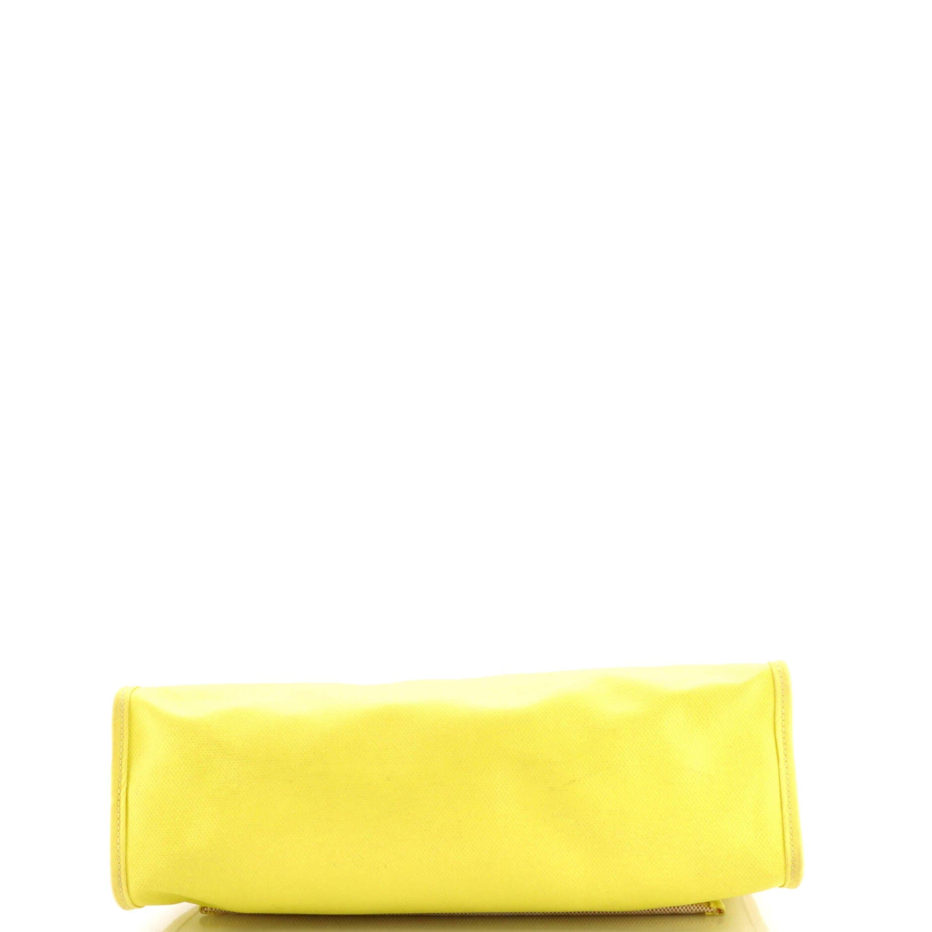 Pre-Owned Hermes Herbag Zip Berline Vache Canvas and Leather 31, Alternate, color, Lime