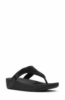 Flowrise Rhinestone Wedge Flip Flop