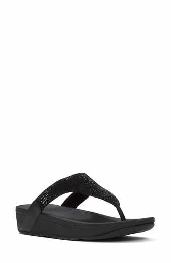Flowrise Rhinestone Wedge Flip Flop