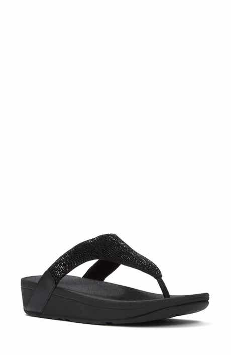 Flowrise Rhinestone Wedge Flip Flop