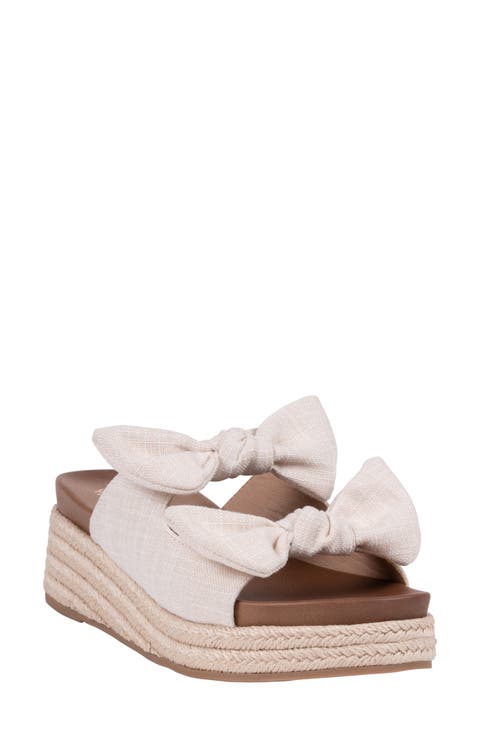 Cosmos Bow Espadrille Wedge Sandal (Women)