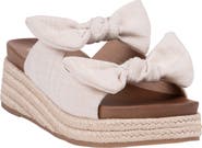 GOOD CHOICE NEW YORK Cosmos Bow Espadrille Wedge Sandal