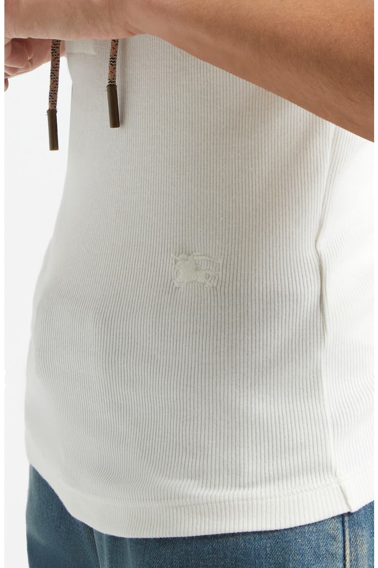 Cleo Lace-Up Rib Tank, Alternate, color, CHALK