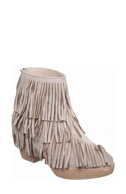 Ember Fringed Suede Boot (Women)