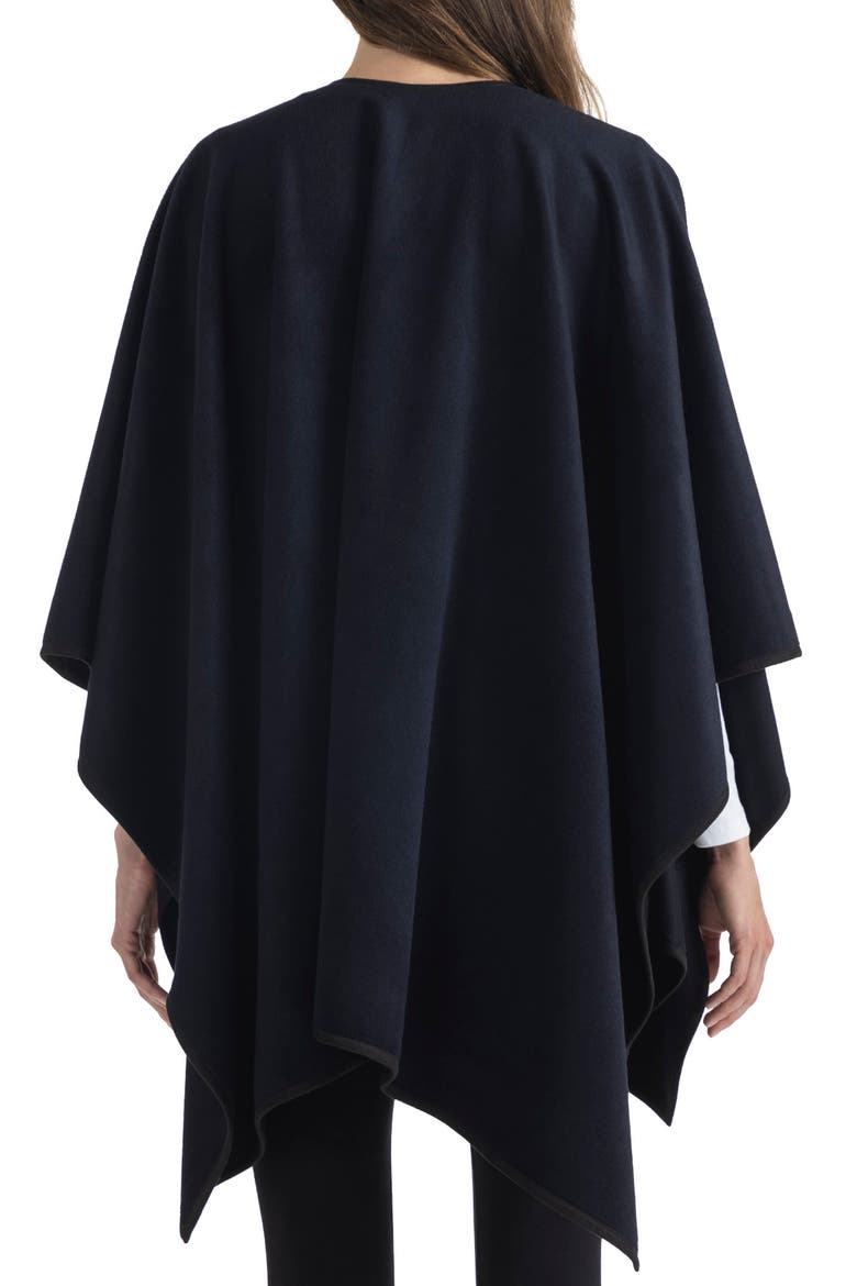 Wool Blend Cape, Alternate, color, NAVY