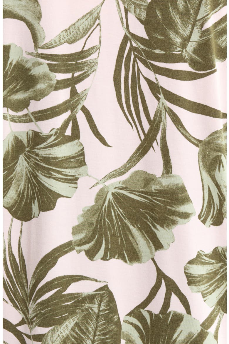Moonlight Eco Short Pajamas, Alternate, color, PINK- OLIVE SKETCH TROPIC