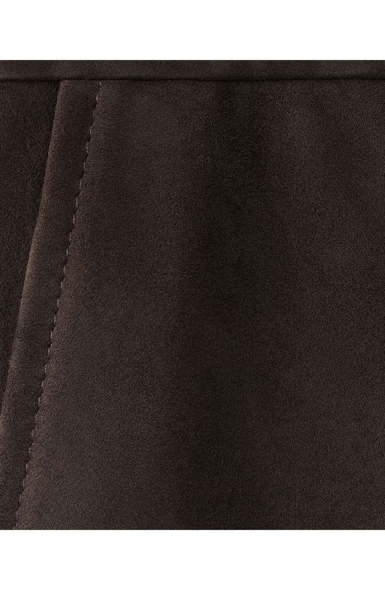 MANGO Suede Shorts, Alternate, color, Brown