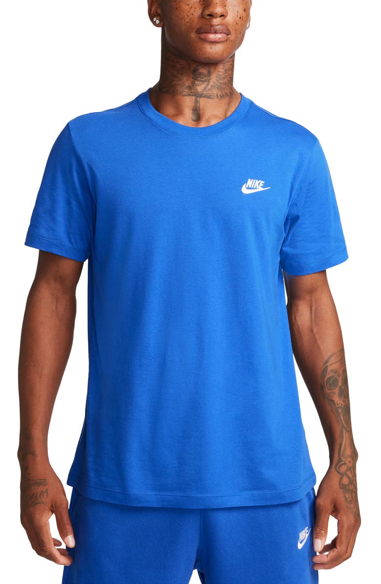 Nike Sportswear Club Crew Neck T-Shirt, Main, color, Game Royal
