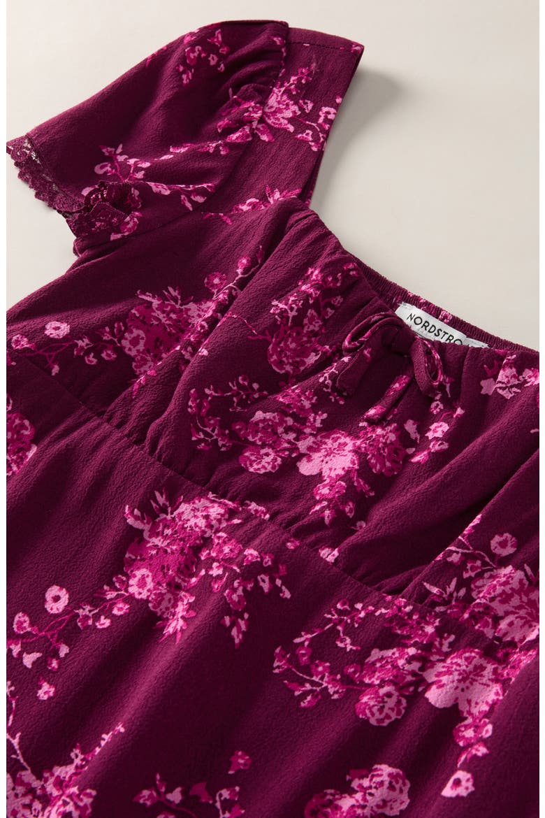 Kids' Sweetheart Polka Dot Minidress, Alternate, color, PURPLE POTION DARIA FLORAL