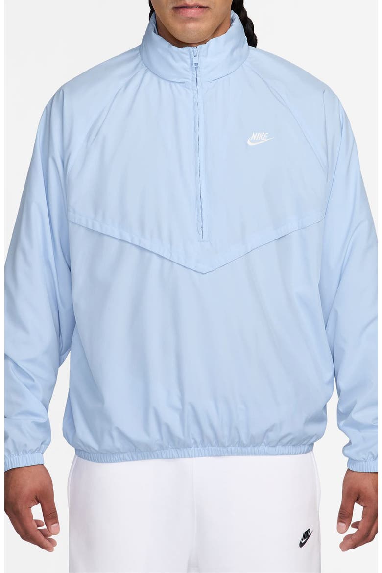 Windrunner Half-Zip Jacket, Main, color, HYDROGEN BLUE/ WHITE
