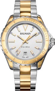 BALMAIN WATCHES Ophrys Dive Two-Tone Bracelet Watch, 38.5mm