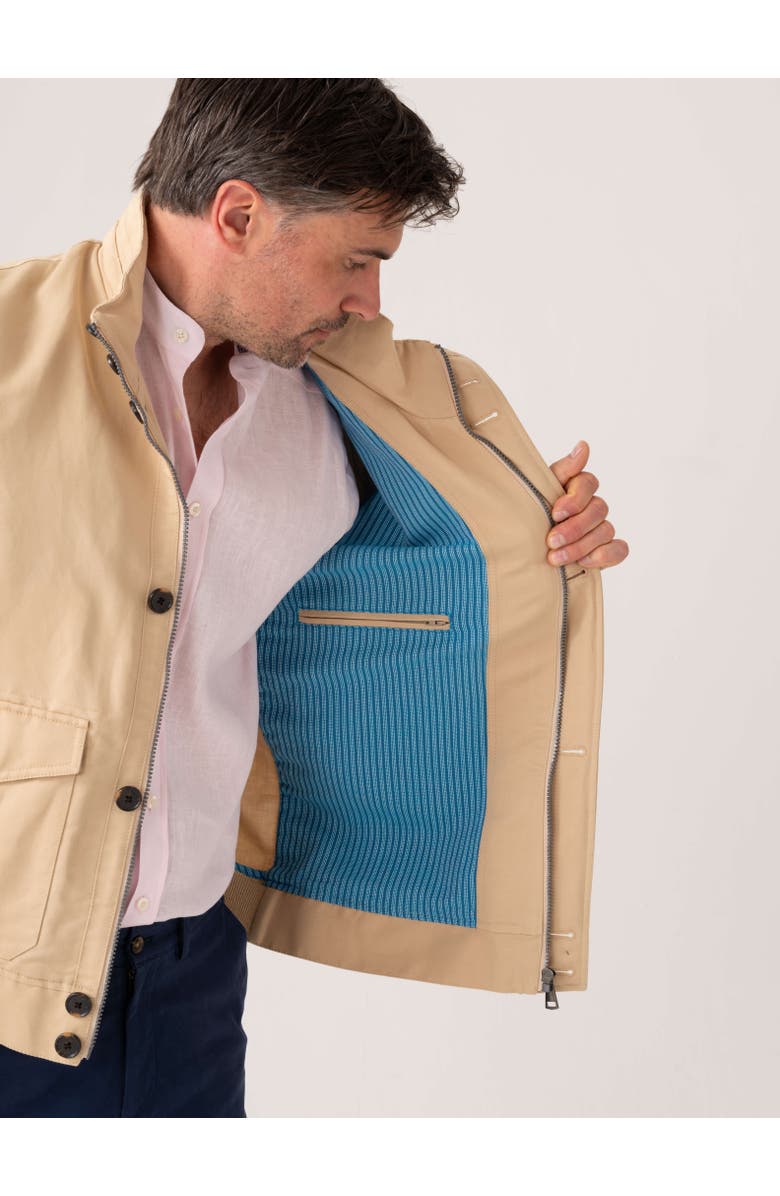 Koy Clothing Bomber Style Ranger Jacket, Alternate, color, Beige