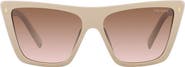 Prada 56mm Square Sunglasses