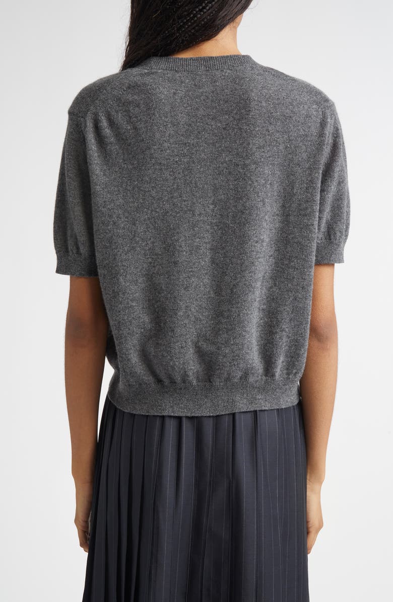NACKIYÈ Short Sleeve Cashmere Sweater, Alternate, color, Smoke Mayfair