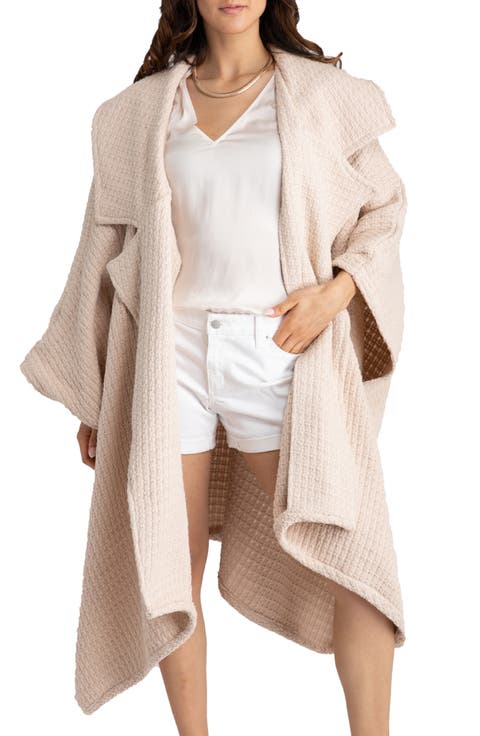 Waffle Drape Jacket