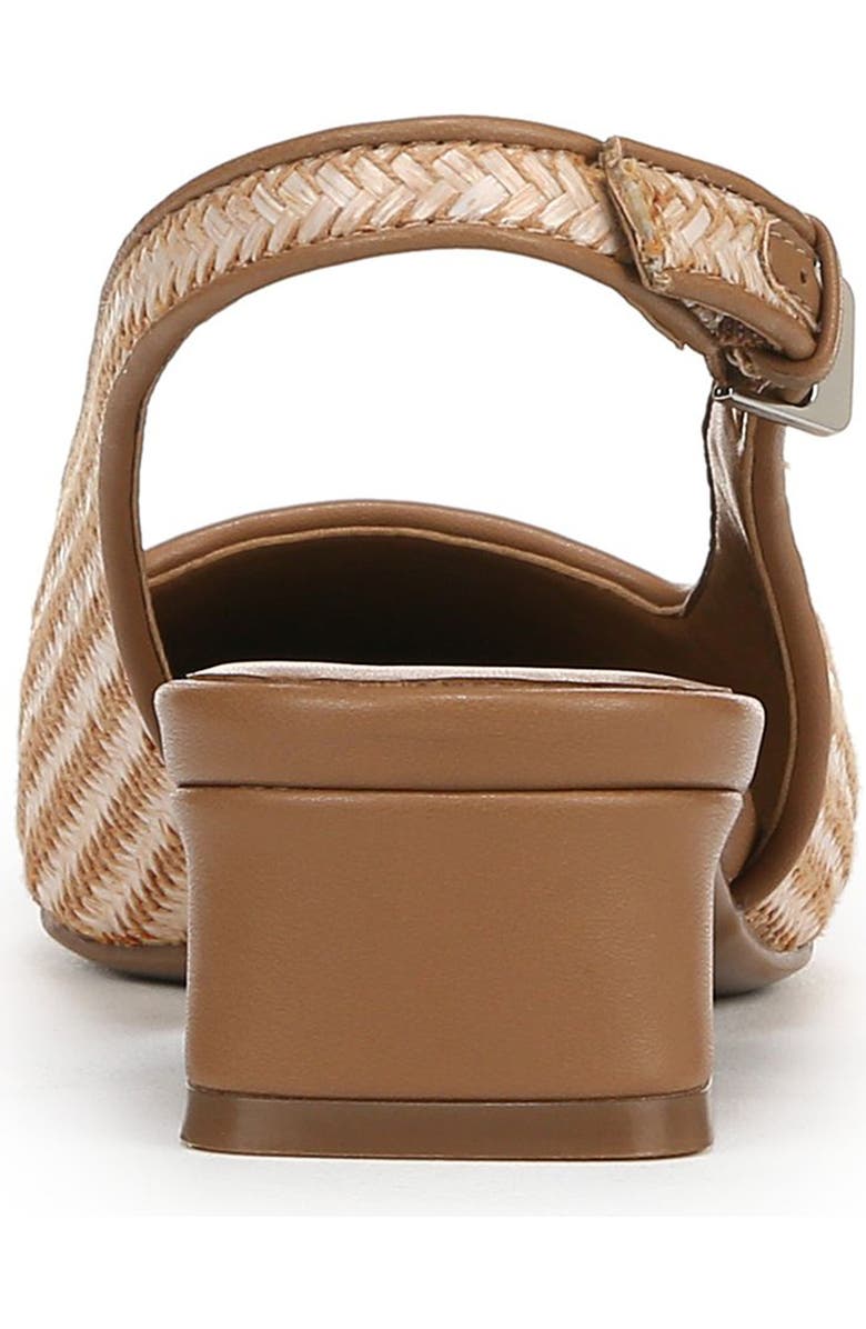 Naturalizer Ginger Slingback Pump, Alternate, color, Tan Woven Faux Leather