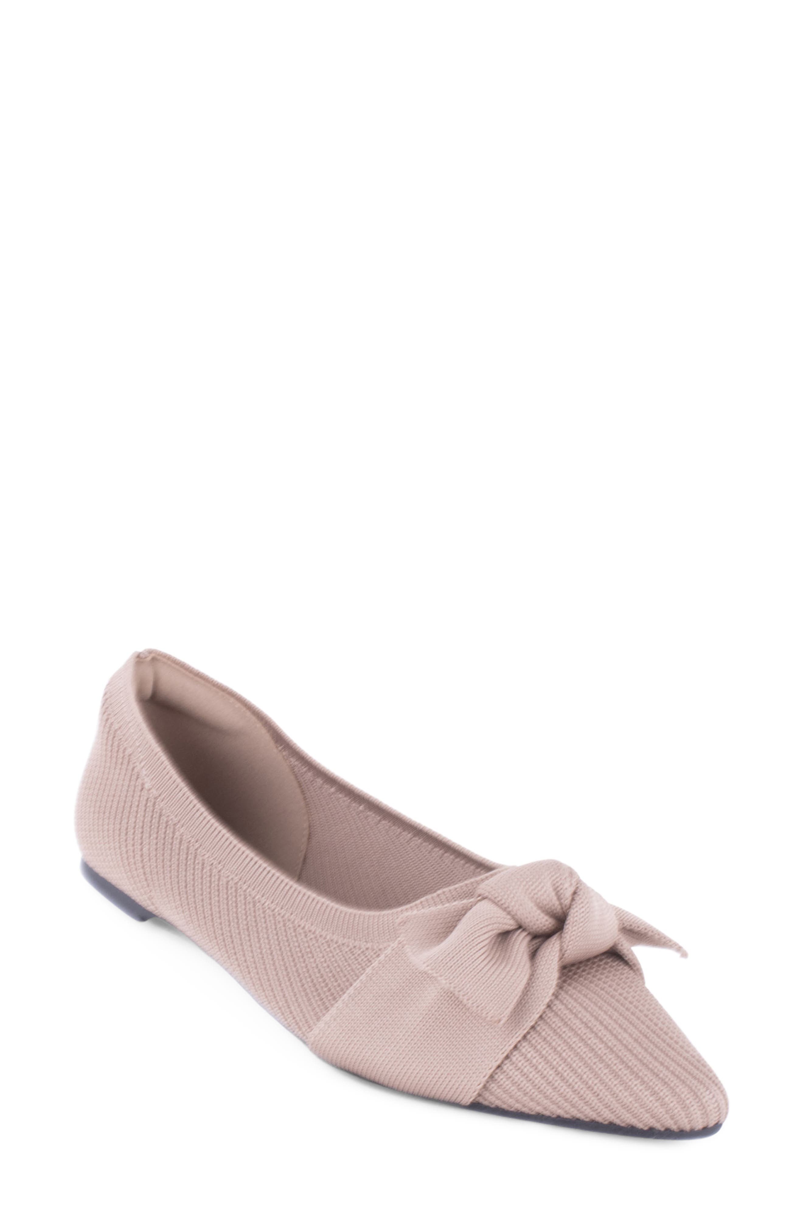 Tahari Montserrat Pointed Toe Flat In Brown