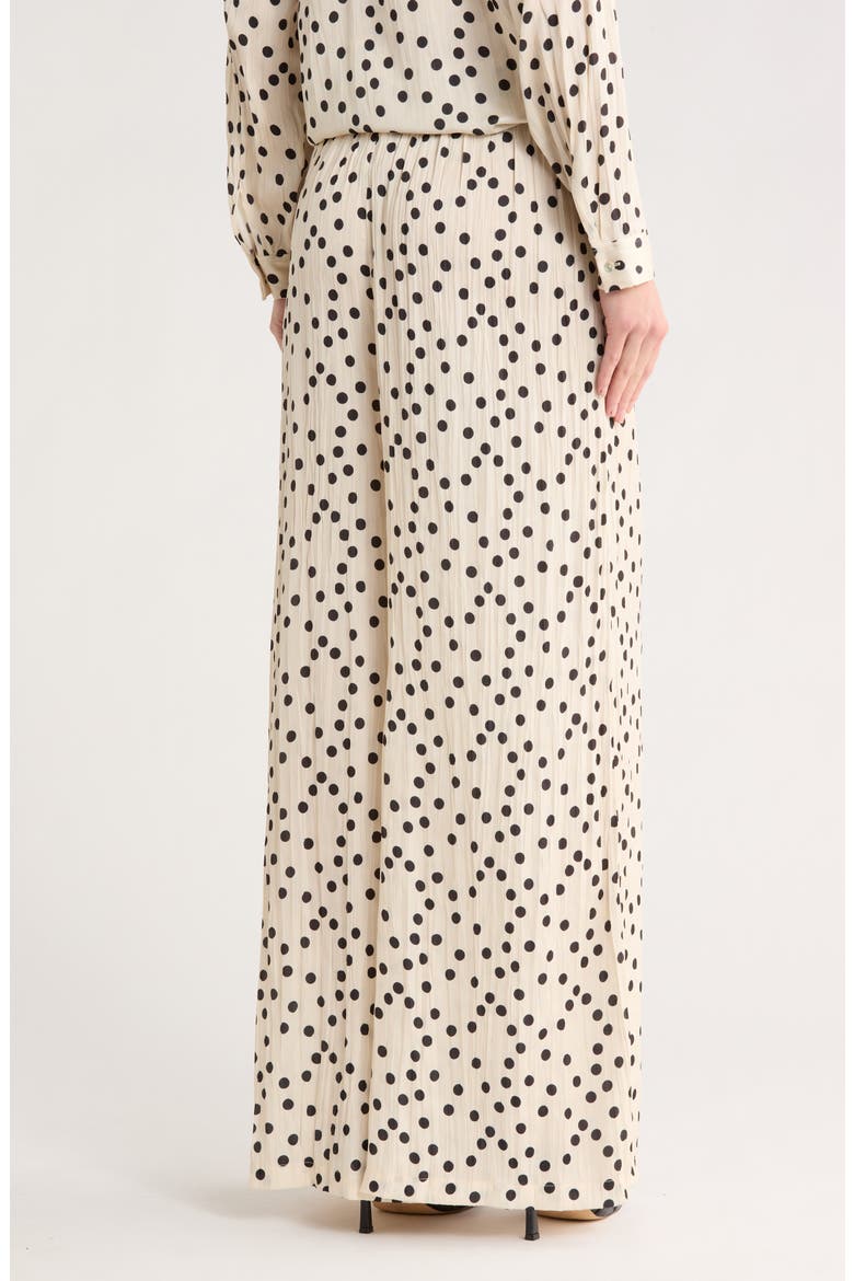Lillian Wide Leg Pants, Alternate, color, ECRU/ BLACK POLKA DOT