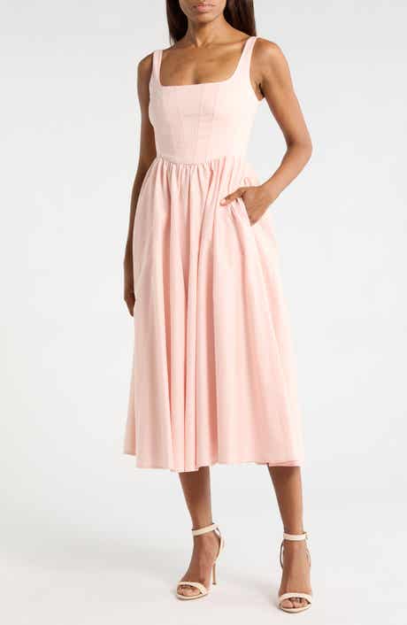 WAYF Corset Midi Dress