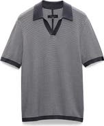 rag & bone Harvey Chevron Johnny Collar Polo