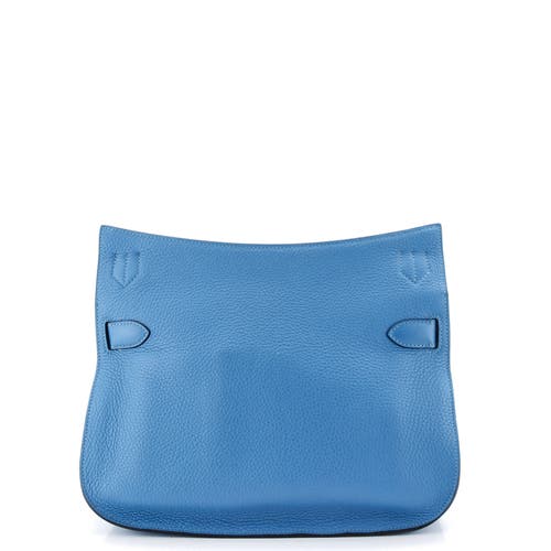 Pre-owned Hermes  Hermes Jypsiere Bag Clemence 31 In Blue