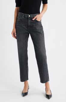 FRAME The Hang High Waist Ankle Straight Leg Jeans
