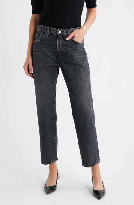 FRAME The Hang High Waist Ankle Straight Leg Jeans