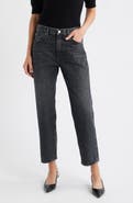 FRAME The Hang High Waist Ankle Straight Leg Jeans