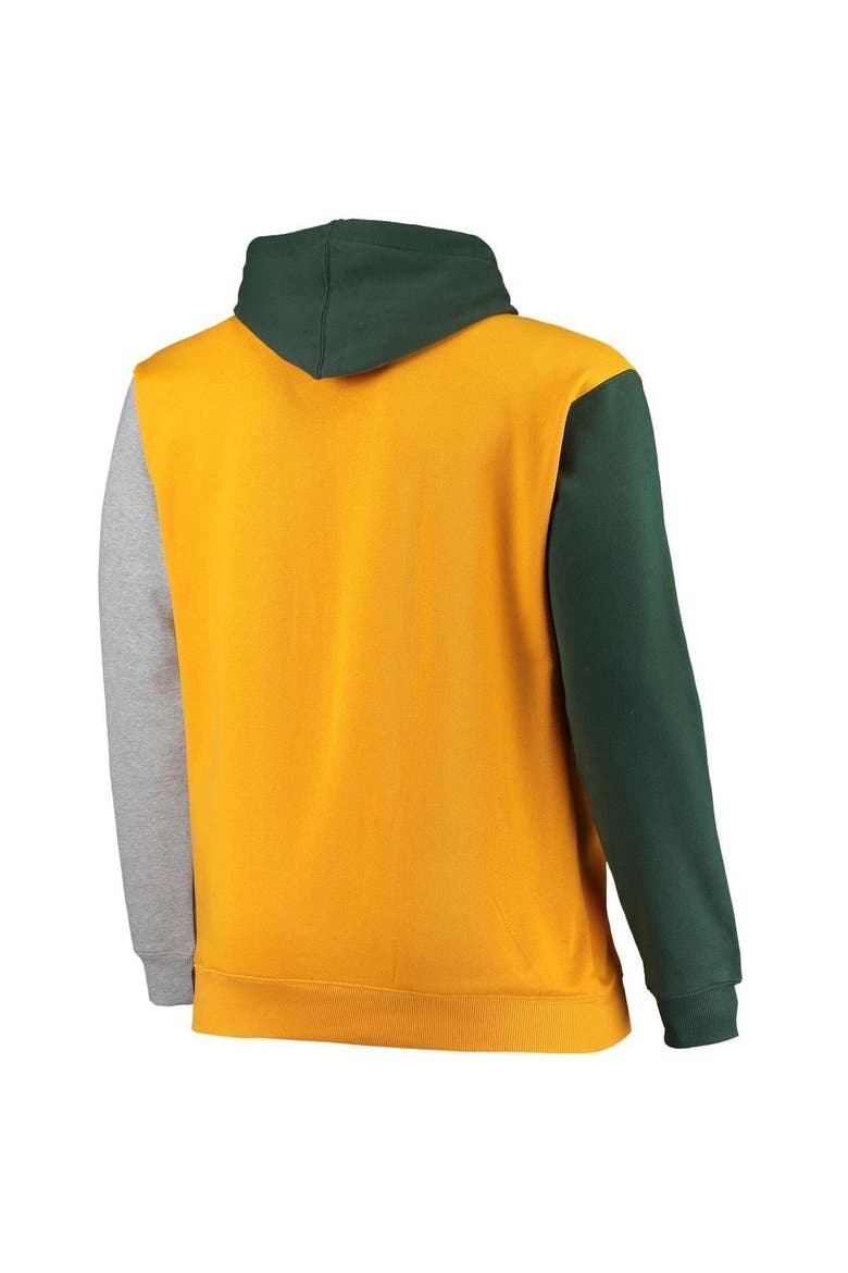 Men's Green/Gold Green Bay Packers Big & Tall Pullover Hoodie, Alternate, color, Green