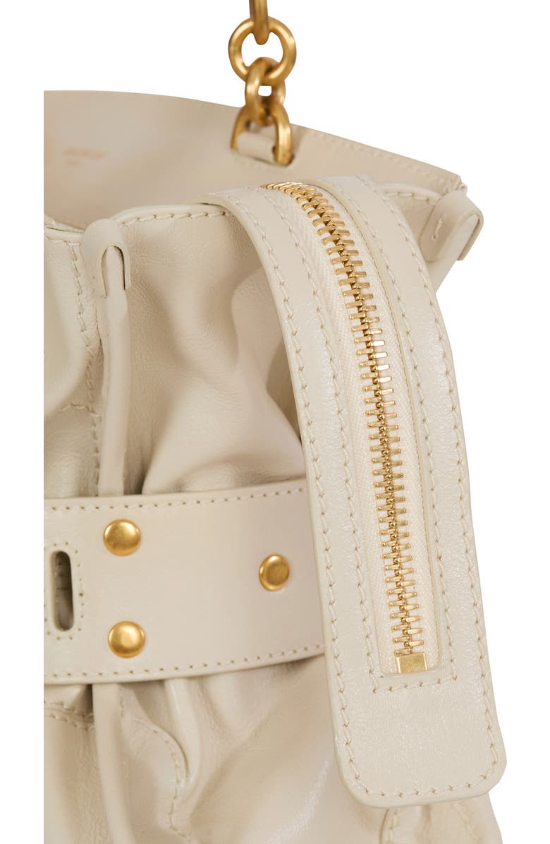 Balmain Buffalo leather Anthem bag, Alternate, color, White