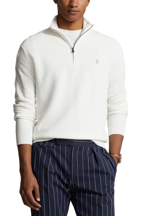 Quarter Zip Cotton Sweater