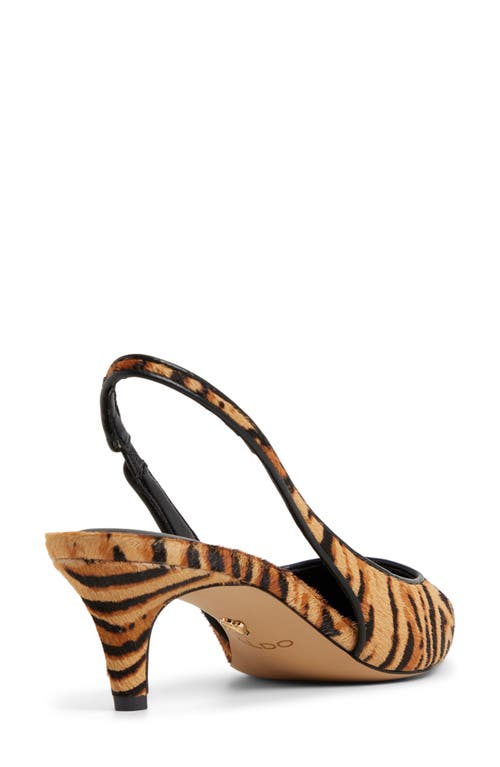 Aldo Leanah Genuine Calf Hair Pointed Toe Pump In Animal Print